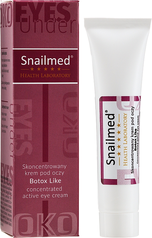 Крем для шкіри навколо очей від зморщок - Snailmed Botox Like Active Eye Cream — фото N2