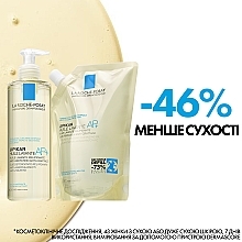 Ліпідовідновлювальний очищувальний засіб для ванни та душу для немовлят, дітей та дорослих - La Roche-Posay Lipikar Cleansing Oil AP+ (змінний блок) — фото N4