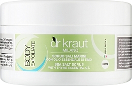 Парфумерія, косметика Скраб для тіла з морською сіллю та ефірною олією чебрецю - Dr.Kraut Sea Salt Scrub With Thyme Essential Oil