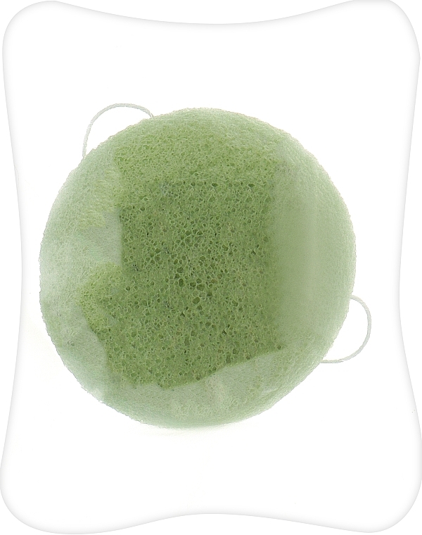 Спонж для вмивання конняку, зелений - Martini SPA Konjac Face Sponge — фото N1