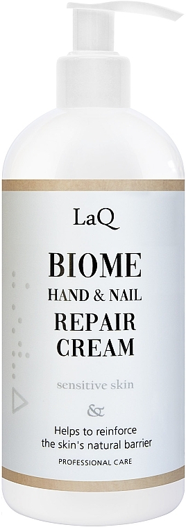 LaQ Biome Hand & Nail Repair Cream - Інтенсивно заспокійливий крем для рук і нігтів — фото N1