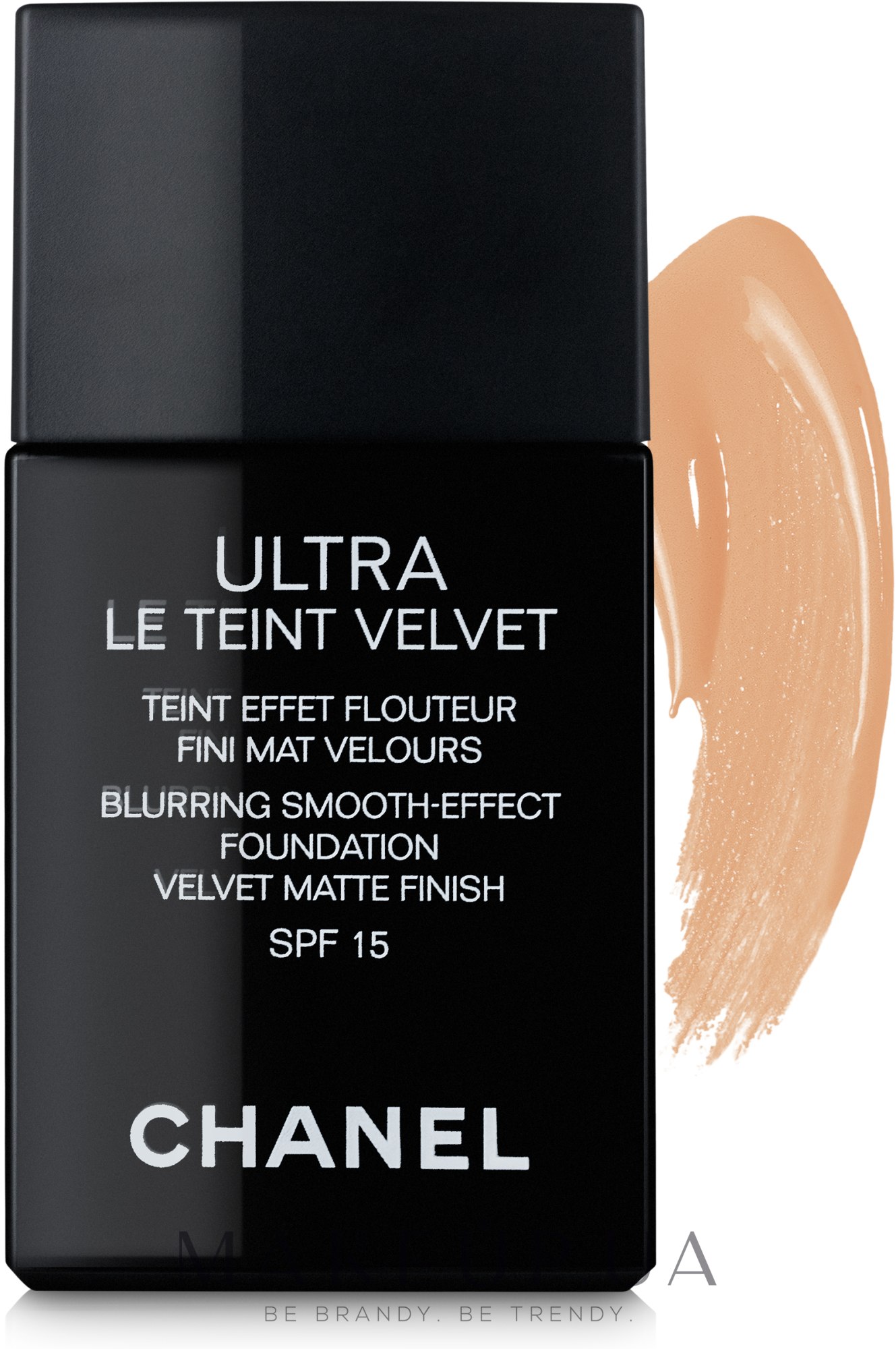 Ультралегкий стойкий тональный флюид - Chanel Ultra Le Teint Velvet SPF 15 — фото 40 - Beige