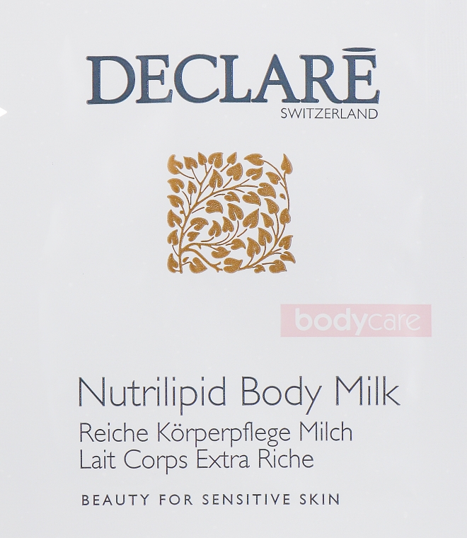 Молочко для тела - Declare Body Care Nutrilipid Body Milk (пробник)