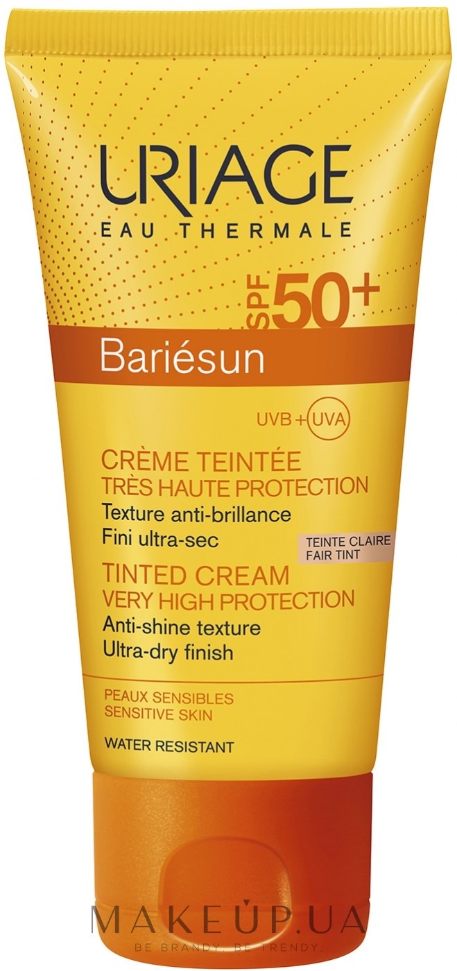Сонцезахисний тональний крем - Uriage Bariesun Tinted Cream SPF 50+ — фото Fair