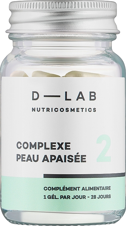 Харчова добавка "Заспокійливий комплекс для шкіри" - D-Lab Nutricosmetics Skin Calming Complex — фото N1