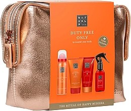 Духи, Парфюмерия, косметика Набор - Rituals The Ritual of Happy Buddha (sh/gel/50ml + b/cr/70ml + spray/50ml + scr/70ml + bag)