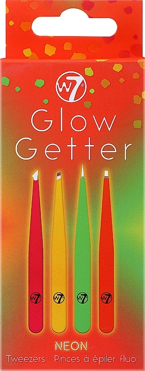 Набір неонових пінцетів - W7 Glow Getter Neon Tweezer Set — фото N1