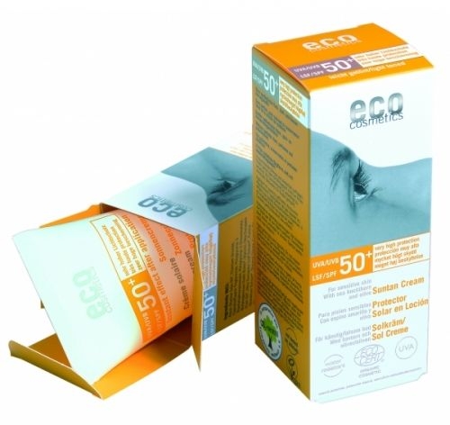 Сонцезахисний крем SPF 50+ з екстрактом граната і обліпихи - Eco Cosmetics Suntan Cream SPF 50+ — фото N1