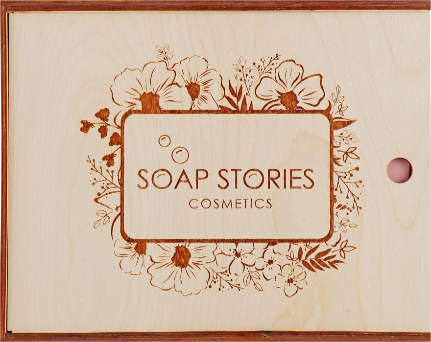 Набор "Розовый рай" - Soap Stories(salt/450g + butter/100g + b/scrub/200g + soap/90g) — фото N1
