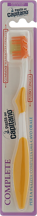 Зубна щітка, жорстка, жовта - Pasta Del Capitano Complete Professional