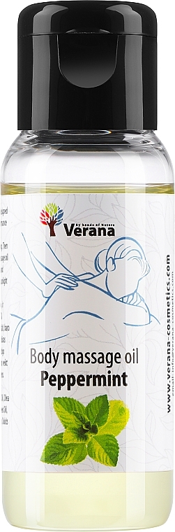 Масажна олія для тіла "Peppermint" - Verana Body Massage Oil — фото N1