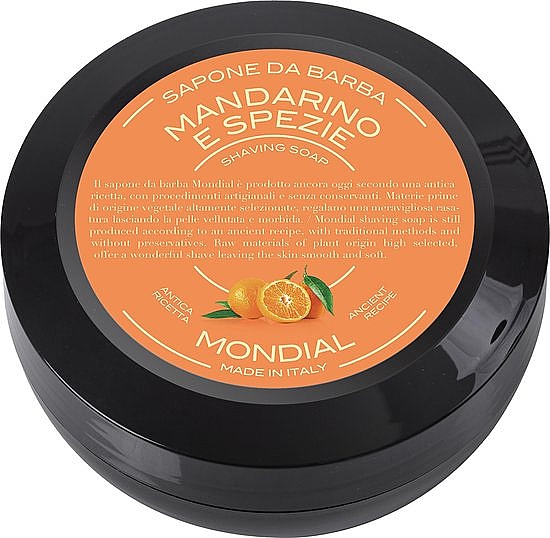 Мыло для бритья "Mandarino e Spezie" - Mondial Shaving Soap  — фото N1