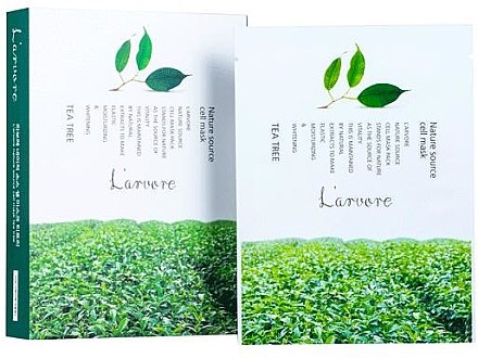 Тканевая маска для лица с чайным деревом - L`arvore Nature Source Cell Mask Tea Tree