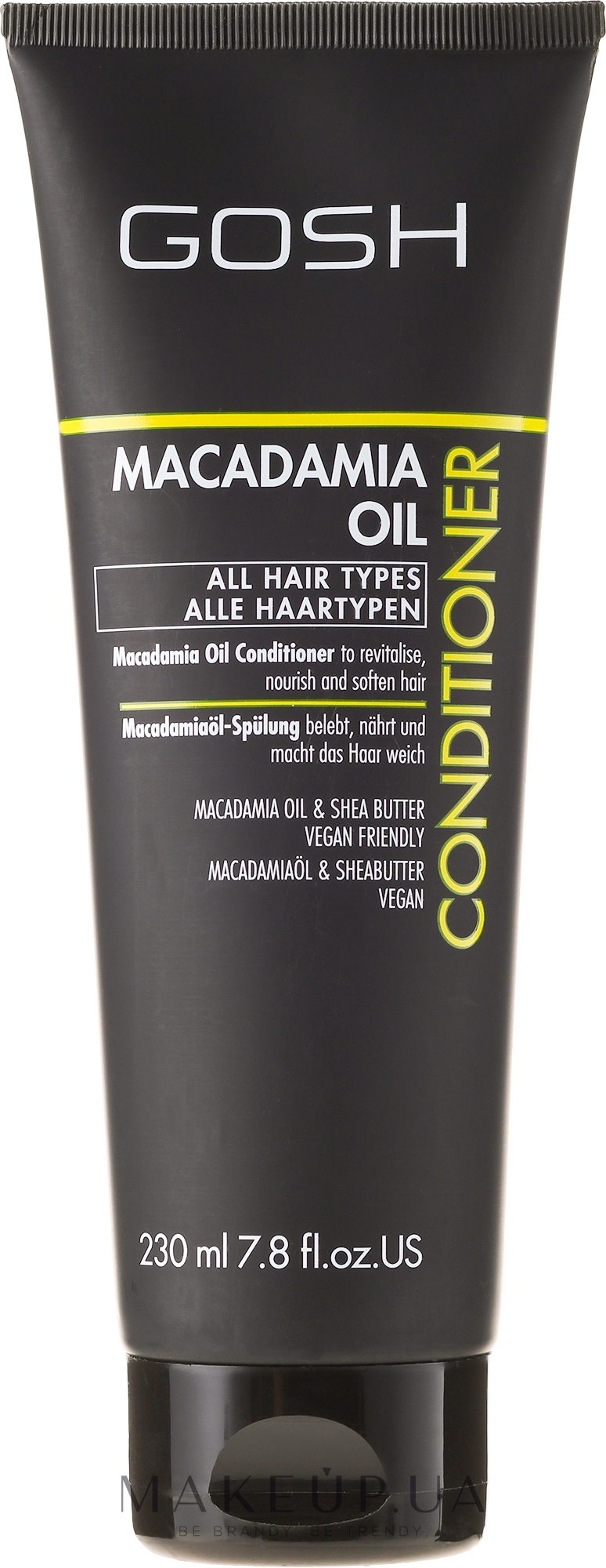 Кондиціонер для волосся, з олією макадамії - Gosh Macadamia Oil Conditioner — фото 230ml