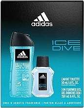 Adidas Ice Dive - Набір (edt/50ml + sh/gel/250ml) — фото N2