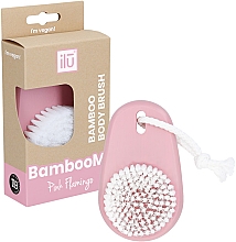 Щетка для тела, розовый фламинго - Ilu Bamboo Body Brush — фото N1