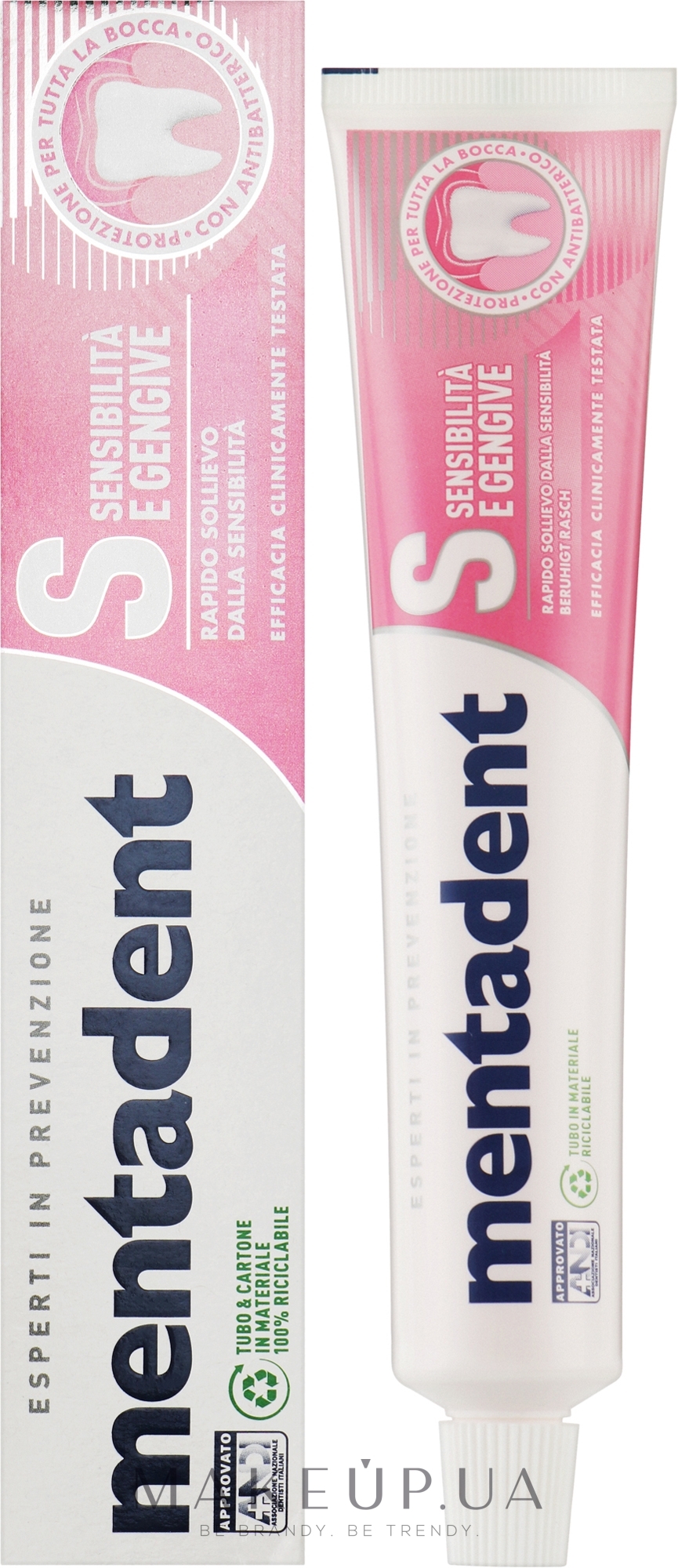Зубная паста для чувствительных зубов - Mentadent Prevention Sensitive Toothpaste — фото 75ml