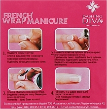 Набір типсів для французького манікюру з клеєм - Dashing Diva French Wrap Plus Thin Trial Size — фото N2