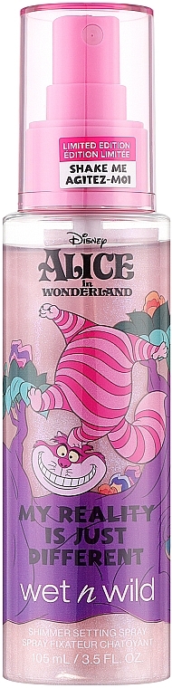 Спрей для фиксации макияжа - Wet N Wild Alice in Wonderland My Reality is Just Different Shimmer Setting Spray — фото N1