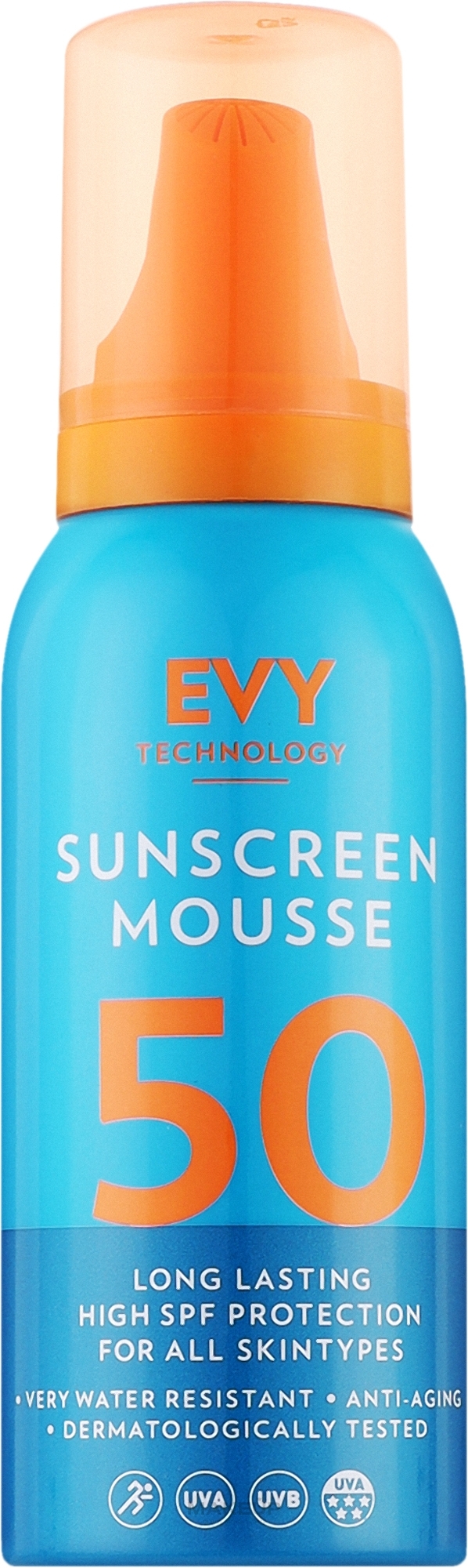 Солнцезащитный мусс - EVY Technology Sunscreen Mousse SPF50 — фото 100ml