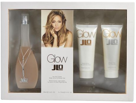 Jennifer Lopez Glow - Набор (edt/100ml + sh/gel/75ml + b/lot/75ml) — фото N1