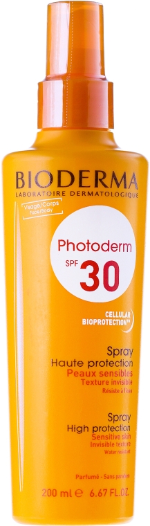 Солнцезащитный спрей для чувствительной кожи - Bioderma Photoderm Spf30 High Protectin Spray