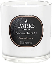 Ароматическая свеча - Parks London Aromatherapy Tobacco & Leather Candle — фото N2