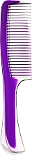 Духи, Парфюмерия, косметика Гребень для волос с полупрозрачной ручкой, фиолетовый - Inter-Vion