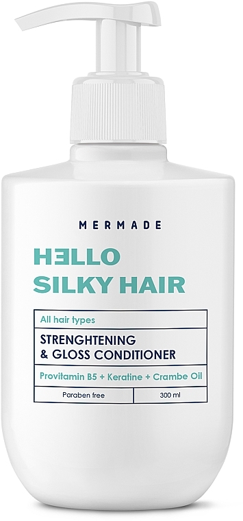 Кондиционер для укрепления и сияния волос - Mermade Keratin & Pro-Vitamin B5 Strengthening & Gloss Conditioner
