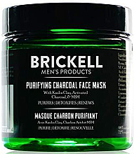 Парфумерія, косметика Очищувальна вугільна маска для обличчя - Brickell Men's Products Purifying Charcoal Face Mask