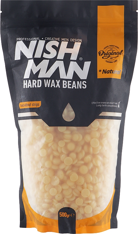 Віск для депіляції - Nishman Hard Wax Beans Natural — фото N1