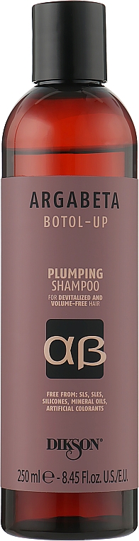 Шампунь-реконструктор для тонкого волосся - Dikson Argabeta Botol Up Shampoo — фото N1