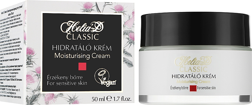 Зволожувальний крем для чутливої шкіри обличчя - Helia-D Classic Moisturising Cream For Sensitive Skin — фото N2