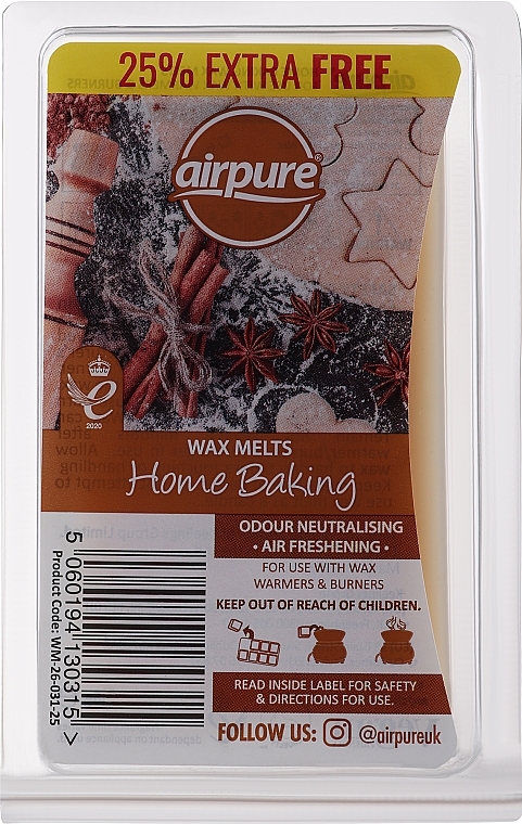 Воск для аромалампы "Домашняя выпечка" - Airpure Home Baking Wax Melts — фото N1
