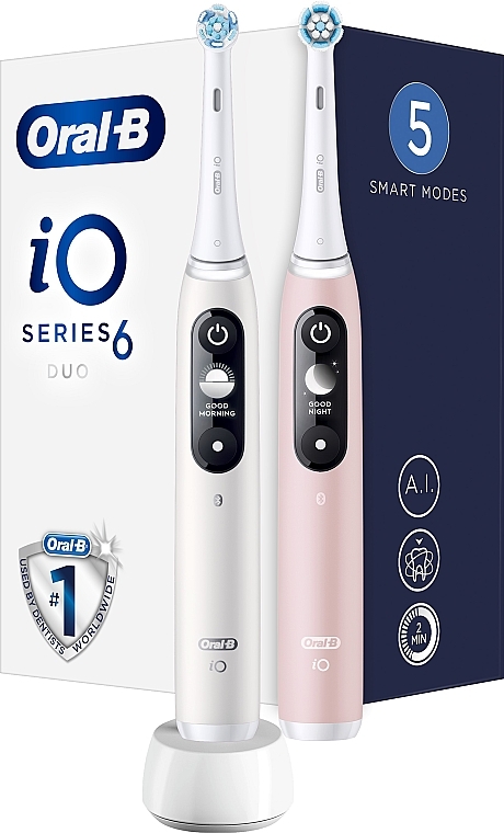 Набір - Oral-B iO Series 6 (toothbrushes/2pc) — фото N1