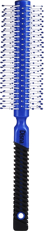 Расческа для волос круглая с нейлоновой щетиной, 21/1.2 см, синяя - Disna Pharma — фото N1