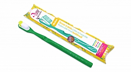 Духи, Парфюмерия, косметика Зубная щетка из биопластика со сменной головкой, мягкая, зеленая - Lamazuna Toothbrush