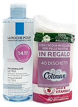 Духи, Парфюмерия, косметика Набор - La Roche-Posay & Cotoneve (micellar/400ml + flaks/40pc)