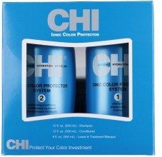 Духи, Парфюмерия, косметика Набор - CHI Ionic Color Protector System Kit (shm/350ml + cond/350ml + mask/150)