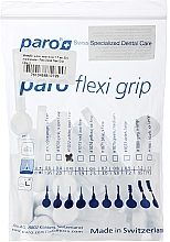 Межзубные щетки, xxxx-тонкие, 1.7 мм, белые с колпачком - Paro Swiss Flexi Grip — фото N1