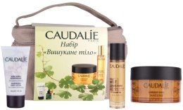 Парфумерія, косметика Набір - Caudalie (scr/150g + oil/15ml + b/cr/30ml + oil/3ml + bag)