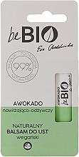 Парфумерія, косметика Зволожувальний-живильний бальзам для губ «Авокадо»  - BeBio Natural Lip Balm With Avocado