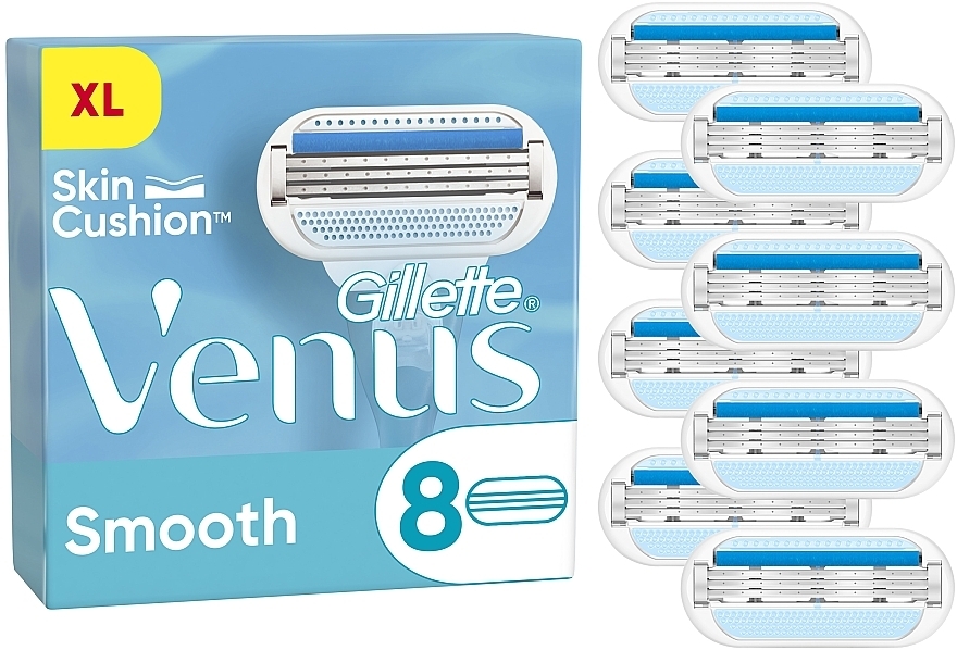 Змінні касети для гоління, 8 шт. - Gillette Venus  — фото N1