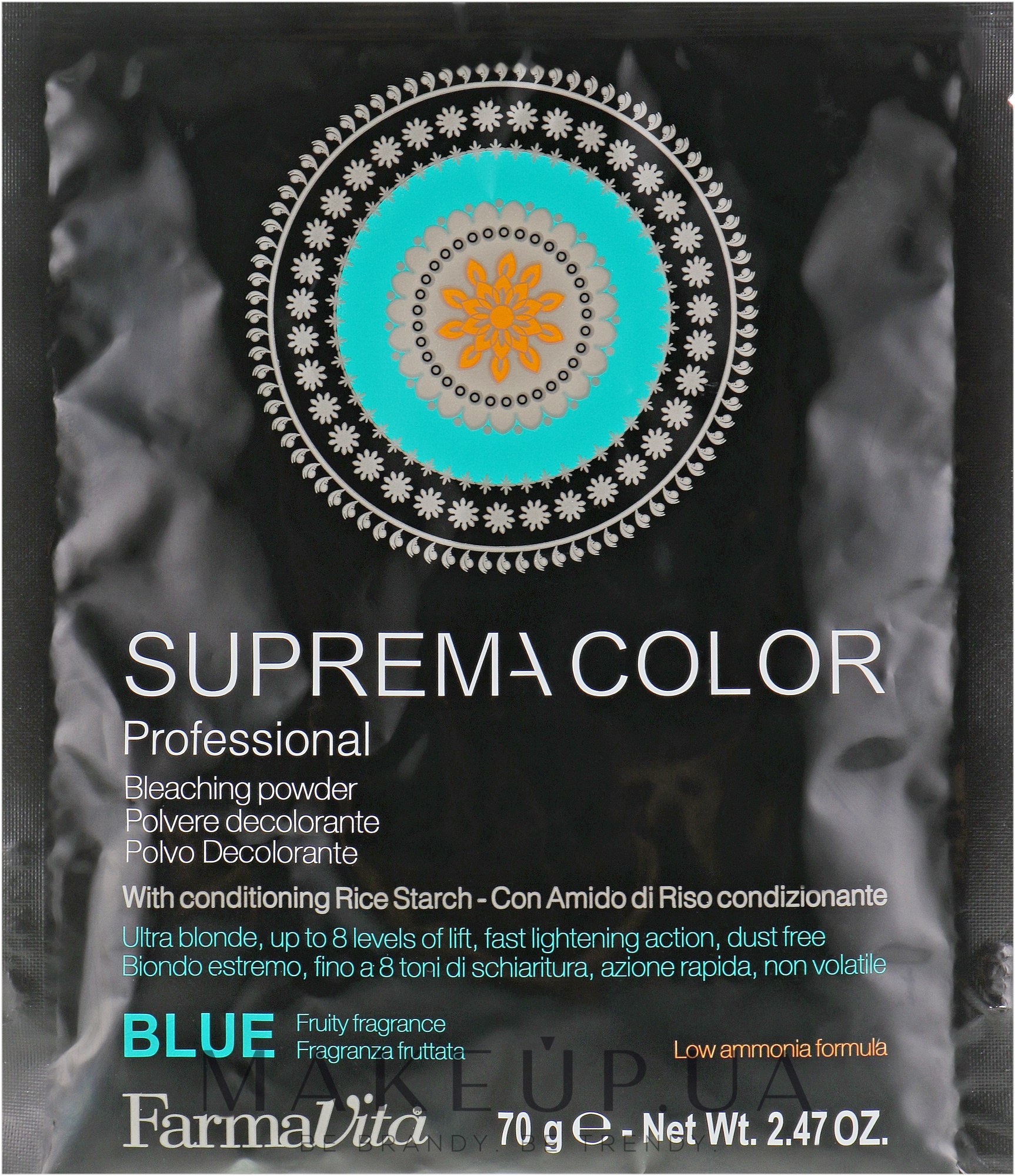 Знебарвлювальна пудра - FarmaVita Suprema Color Blue Bleaching Powder — фото 70g