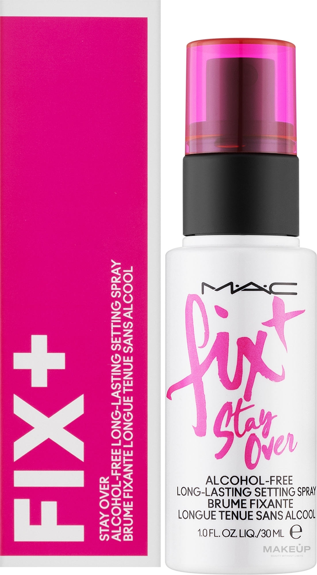 Спрей-фиксатор для макияжа - MAC Fix + Stay Over Setting Spray Alcohol-Free (мини) — фото 30ml