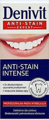 Зубная паста "Отбеливающая" - Denivit Anti-Stain Expert Anti-Stain Intense