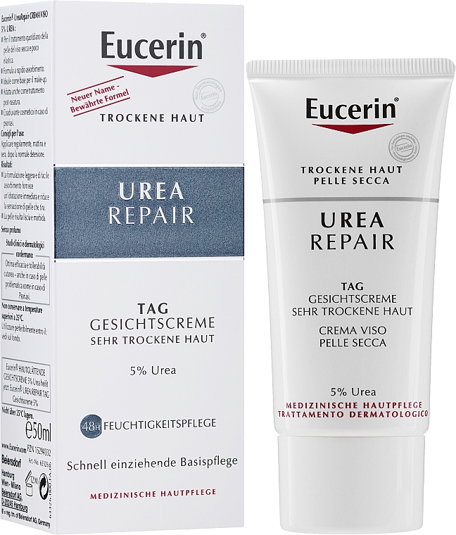Денний крем для розгладжування шкіри з 5% сечовини - Eucerin Urea Repair — фото N2