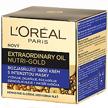 Духи, Парфюмерия, косметика Ночной крем для лица - L'Oreal Paris Nutri Gold Extraordinary Oil Night Cream