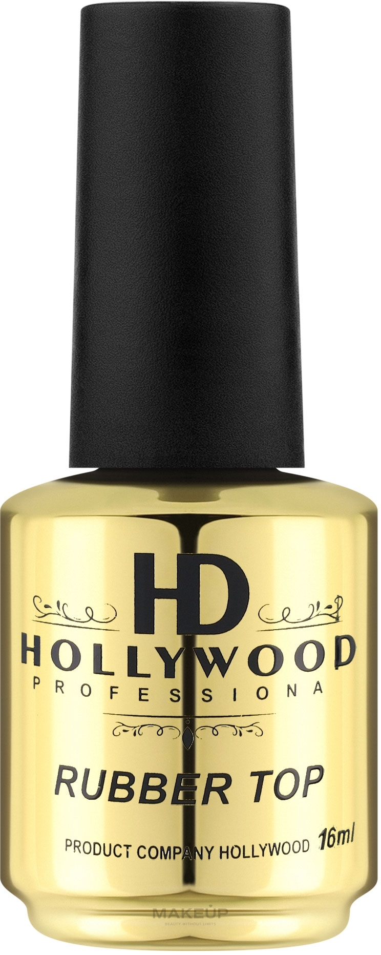 Топ для гель-лака, каучуковый - HD Hollywood Rubber Top — фото 16ml