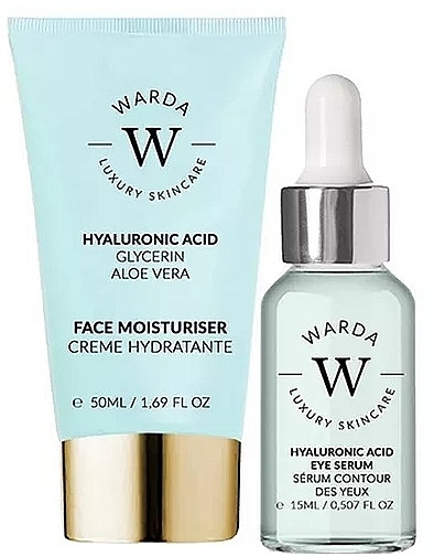 Набор - Warda Skin Hydration Boost Hyaluronic Acid (f/cr/50ml + eye/ser/15ml) — фото N1